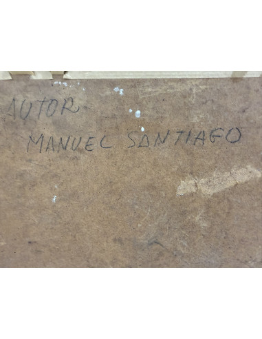 Manuel Santiago. Rotativas Correo Gallego. Óleo...