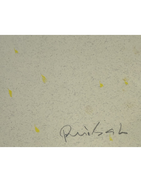 Manolo Ruibal. (Pontevedra, 1942). S/t. Mixta sobre cartulina.