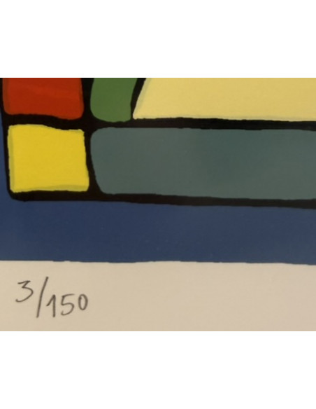 Peteiro Vázquez, Jorge (A Coruña, 1959 – Sada, 2013). S/t. Serigrafía.