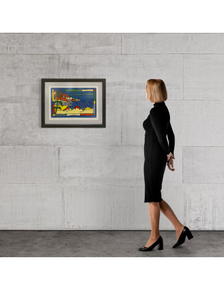 Peteiro Vázquez, Jorge (A Coruña, 1959 – Sada, 2013). S/t. Serigrafía.