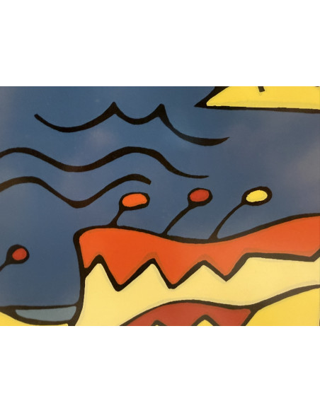 Peteiro Vázquez, Jorge (A Coruña, 1959 – Sada, 2013). S/t. Serigrafía.