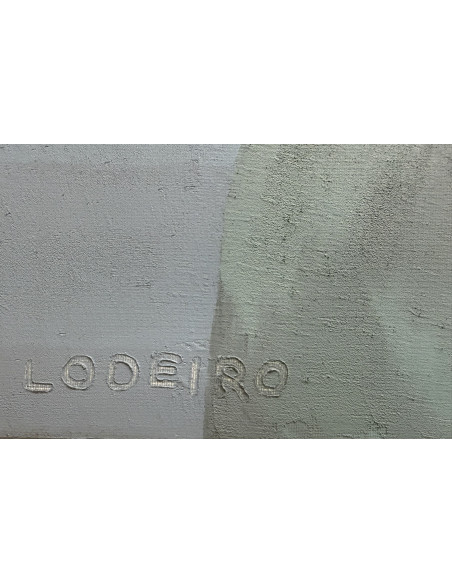 Lodeiro , Xosé Telmo. (Vigo, 1930 - 1996). Cara de una tierra. Óleo sobre lienzo