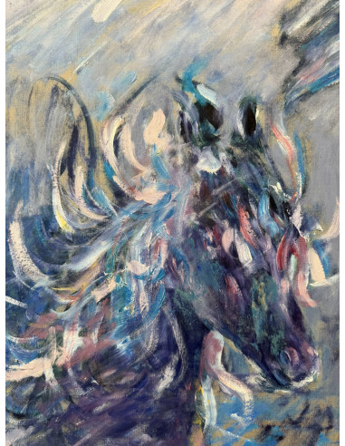 Maribel Mouriño. (Brasil, 1961). Caballo. Oleo...
