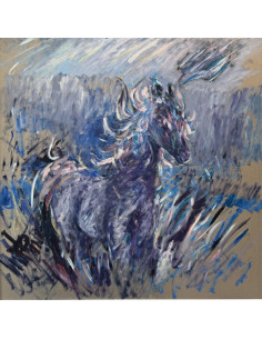 Maribel Mouriño. (Brasil, 1961). Caballo. Oleo sobre tablex. 2