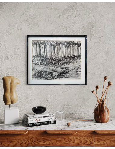 Maribel Mouriño. (Brasil, 1961). Paisaje. Tinta...