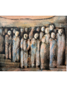 Xosé Tome (Zamora, 1942 - 2005). S/t. Óleo sobre lienzo. 2