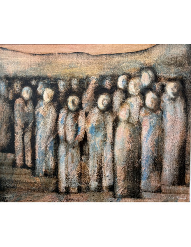 Xosé Tome (Zamora, 1942 - 2005). S/t. Óleo...