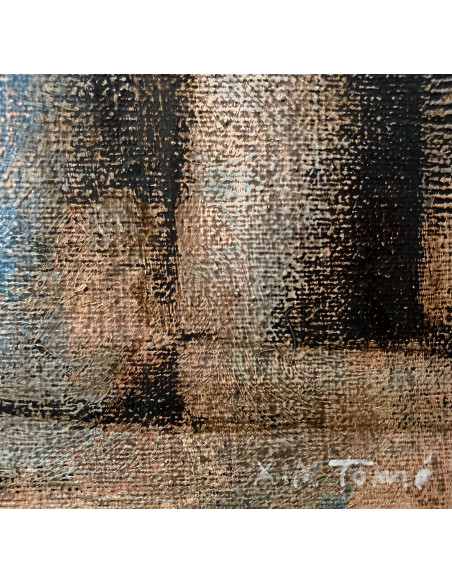 Xosé Tome (Zamora, 1942 - 2005). S/t. Óleo sobre lienzo.
