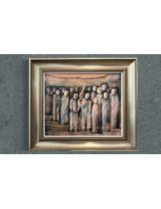 Xosé Tome (Zamora, 1942 - 2005). S/t. Óleo sobre lienzo.