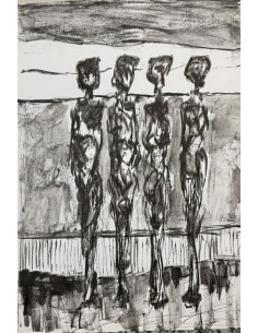 Xosé Tome (Zamora, 1942 - 2005). S/t. Tinta sobre cartulina. 2