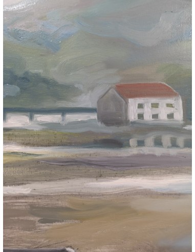 Tenreiro, Jaime (A Coruña, 1955 - 2018) Marismas. Óleo sobre lienzo