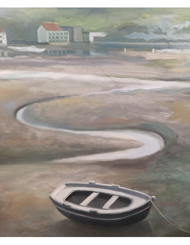Tenreiro, Jaime (A Coruña, 1955 - 2018) Marismas. Óleo sobre lienzo