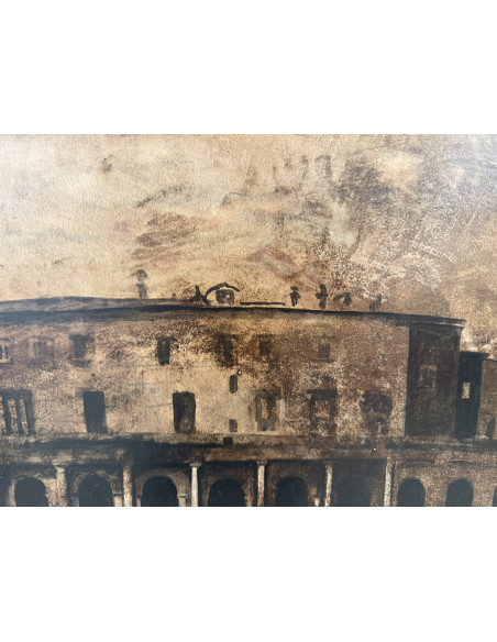 Vicente Prego (A Coruña, 1957). S/t. Técnica mixta sobre tabla
