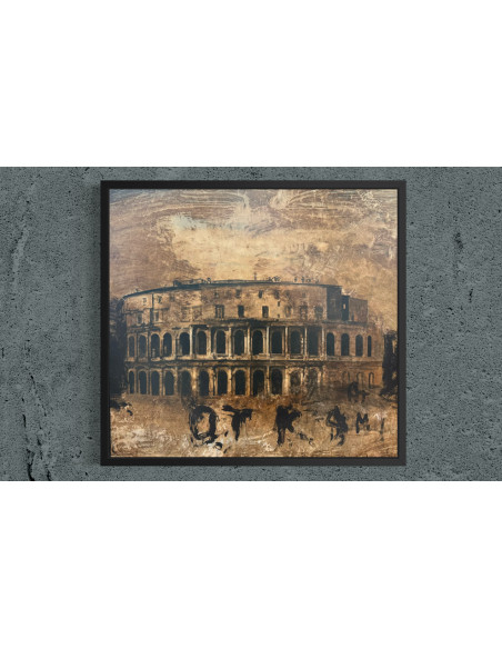 Vicente Prego (A Coruña, 1957). S/t. Técnica mixta sobre tabla