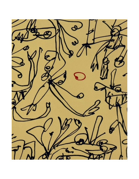 Saura, Antonio (Huesca, 1930 - Cuenca, 1998). Danse du soleil. Litografía.