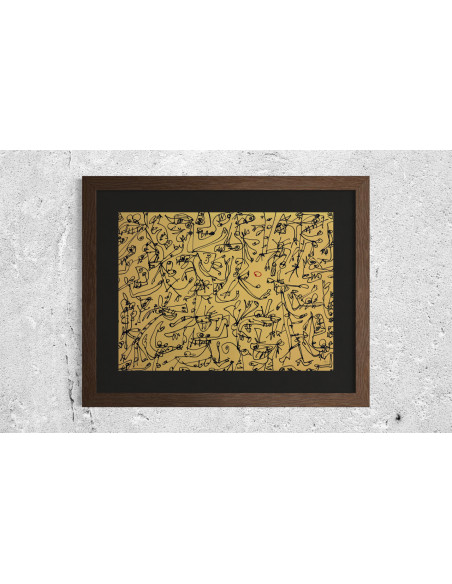 Saura, Antonio (Huesca, 1930 - Cuenca, 1998). Danse du soleil. Litografía.