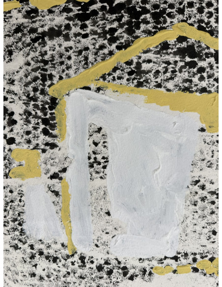 Cabanas, Xaime (A Coruña, 1953 - 2013). Sin título. Técnica mixta sobre cartulina.