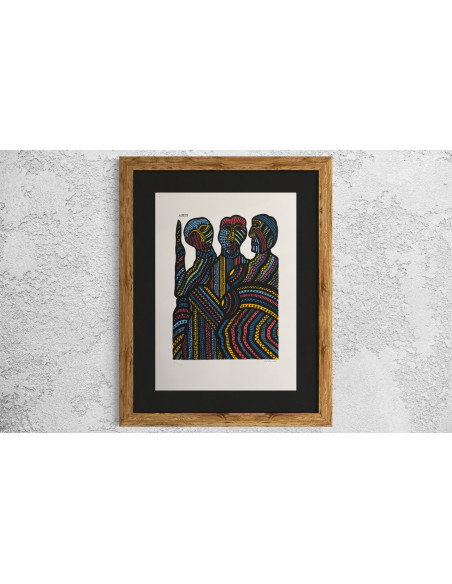 Lodeiro , Xosé Telmo. (Vigo, 1930 - 1996). S/t. Obra gráfica.