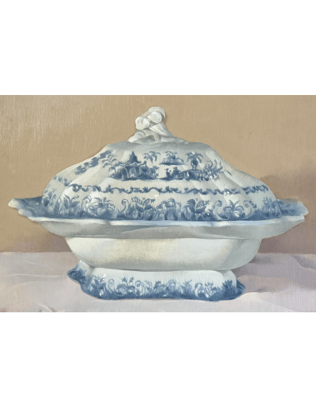 Alejandro González Pascual. ( A Coruña, 1930 - 1993 ). Bodegón. Óleo sobre tabla.