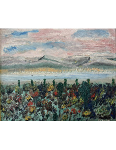 Nelson Zumel. (Baltar, Ourense 1928). Paisaje. Óleo sobre... 2
