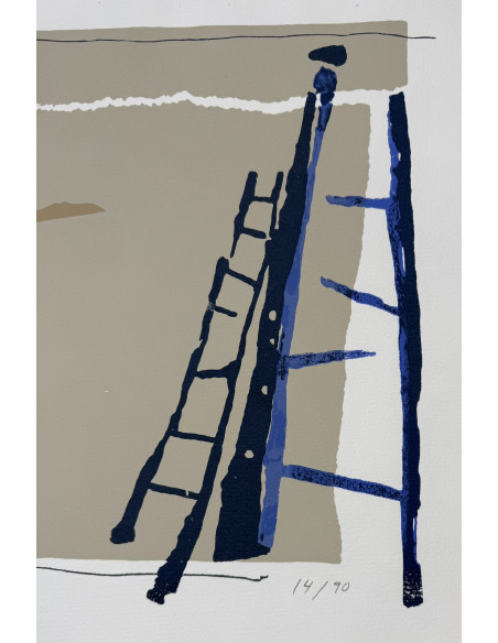 Cabanas, Xaime (A Coruña, 1953 - 2013). S/t. Serigrafia.