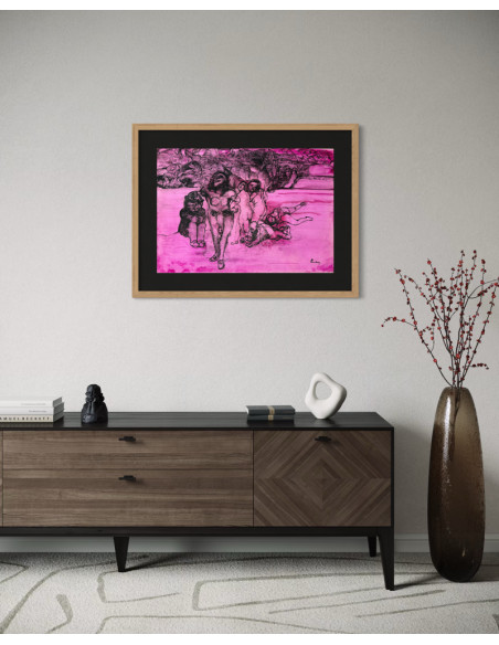 Pérez Bellas, Agustín  (Vigo 1925 - 1982). Elefantiasis. Mixta sobre cartulina