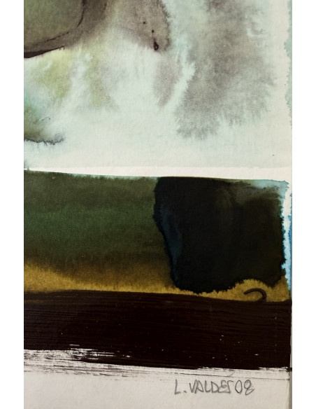Luisa Valdes. (A Coruña, 1961). Sin titulo. Mixta sobre cartulina.