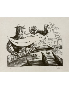 Siro López Lorenzo (Ferrol, 1943). Sátira. Obra gráfica. 2