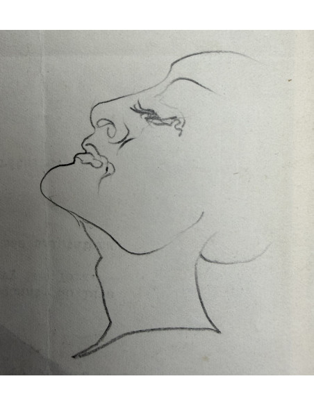 Salvador Dalí (Figueres, Gerona, 1904–1989)  Étude d’une figure de mode pour The American Weekly, 1935. Lápiz sobre papel.