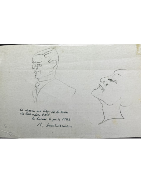 Salvador Dalí (Figueres, Gerona, 1904–1989)  Étude d’une figure de mode pour The American Weekly, 1935. Lápiz sobre papel.