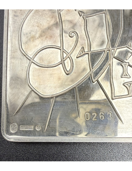 Salvador Dalí (Figueres, Gerona, 1904–1989). Los 7 días de la creación. Plata de ley.