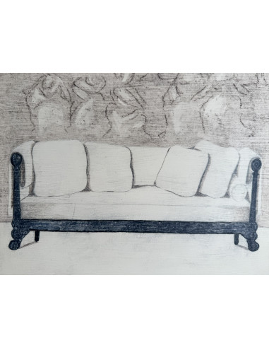 Elena Gago (A Coruña 1940 - 2011). Interior....