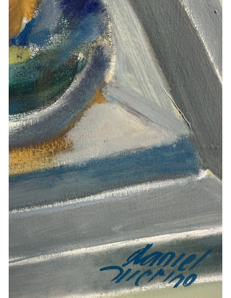 Daniel Merino. (Madrid, 1941 - 2011). Éxtasis. Óleo sobre lienzo.