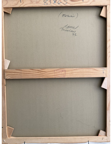 Daniel Merino. (Madrid, 1941 - 2011). Éxtasis. Óleo sobre lienzo.