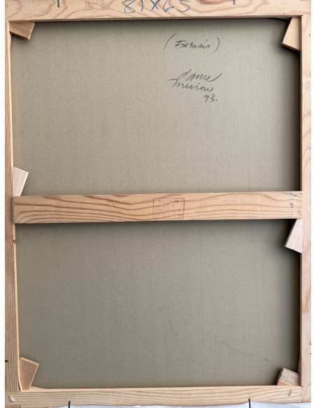 Daniel Merino. (Madrid, 1941 - 2011). Éxtasis. Óleo sobre lienzo.