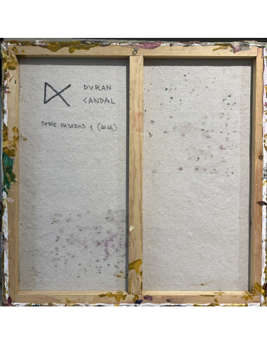 Durán Candal (A Coruña, 1978). Pájaros I. (Mixta sobre lienzo).