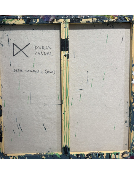 Durán Candal (A Coruña, 1978). Pájaros II. (Mixta sobre lienzo).