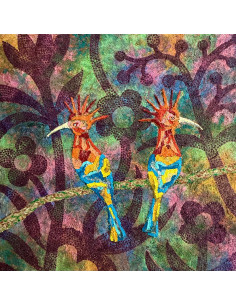 Durán Candal (A Coruña, 1978). Pájaros II. (Mixta sobre lienzo). 2