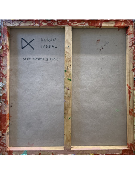 Durán Candal (A Coruña, 1978). Pájaros III. (Mixta sobre lienzo).