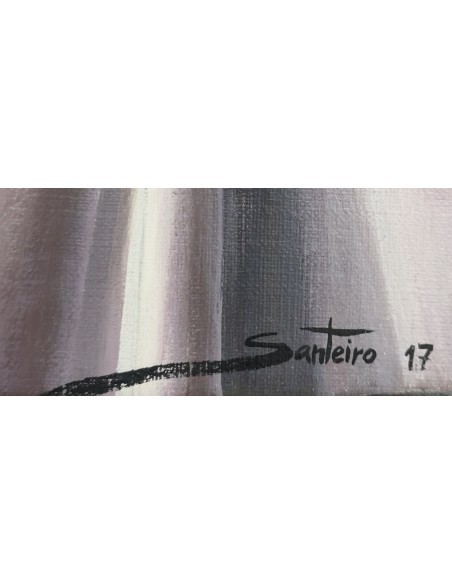 Andrés Santeiro. Bodegón. Óleo sobre lienzo
