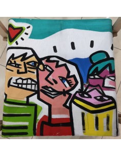 Yolanda Dorda. Silla director pintada a mano. 2