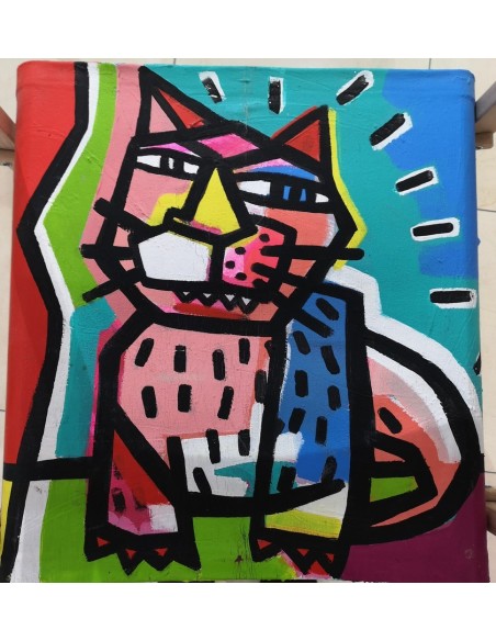 Yolanda Dorda. Silla director pintada a mano.