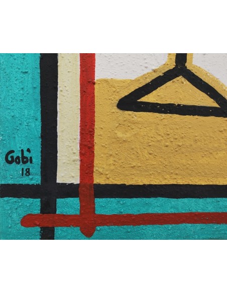 Gabi Carrera. Serie cocteleria. Técnica mixta sobre lienzo.