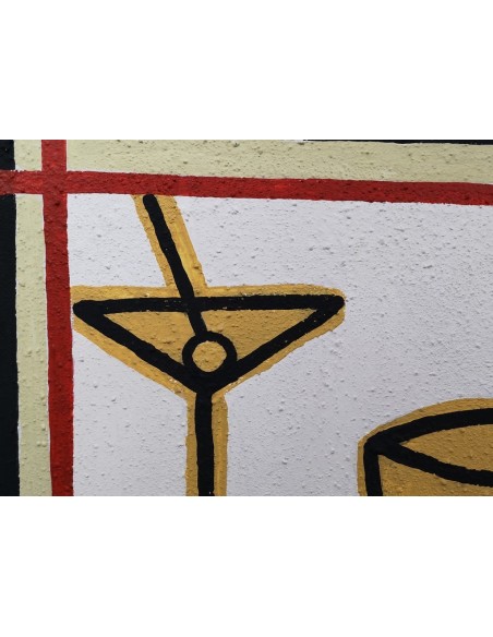 Gabi Carrera. Serie cocteleria. Técnica mixta sobre lienzo.