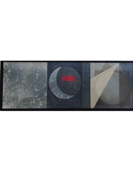 Batís Campillo. (Órdenes, A Coruña, 1959). Cuarto día. Mixta sobre tabla.