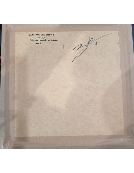 Batís Campillo. (Ordenes, A Coruña, 1959). Cantos de Lalu 2. Mixta sobre lienzo.