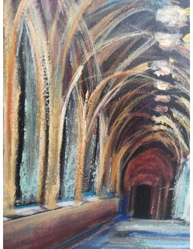 László Bartha (Brasov, Transilvania, 1960). "Imagen" Claustro  - Fobico. Carrión de los Condes. Mixta sobre lienzo.