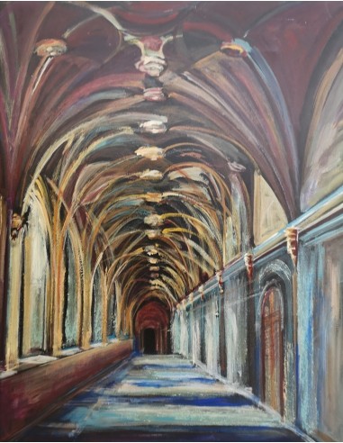 László Bartha (Brasov, Transilvania, 1960). "Imagen" Claustro  - Fobico. Carrión de los Condes. Mixta sobre lienzo.