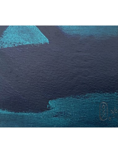 Xurxo Gómez Chao (A Coruña, 1960). Hamaca 1977. Acrílico sobre papel.