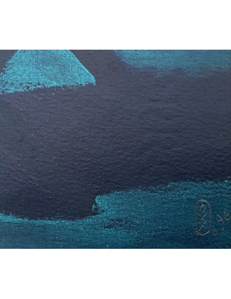 Xurxo Gómez Chao (A Coruña, 1960). Hamaca 1977. Acrílico sobre papel.